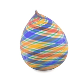 NANCY CALLAN 'PAMELA' STRIPE GLASS SCULPTURE