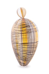 NANCY CALLAN, 'BENGAL PALOMA' ART GLASS SCULPTURE