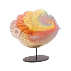 NANCY CALLAN, 'COLORATURA CLOUD' GLASS SCULPTURE