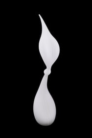 JAY MACDONELL 'ALLIUM' WHITE MONO BULB SCULPTURE