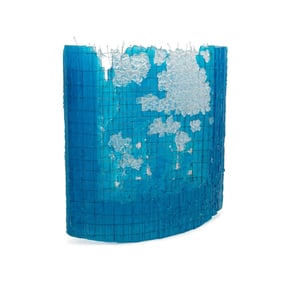 JAROSLAV MATOUS, ABSTRACT GLASS & WIRE SCULPTURE