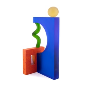 MIHALY MELCHER 'AWAKENING FORCES' GEOMETRIC GLASS