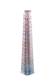 EMMA VARGA, 'ATMOSPHERE' ART GLASS OBELISK 2008
