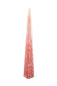 EMMA VARGA, RED ART GLASS OBELISK, 2007
