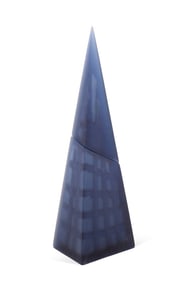 EMMA CAMDEN 'BLUE TOWER' 2PC CAST GLASS 2001