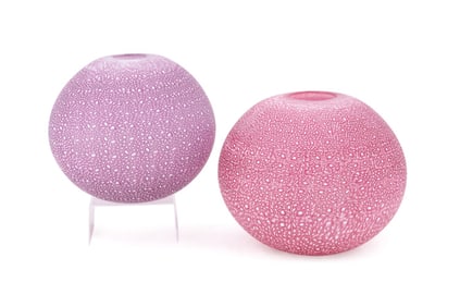 LYNDSAY PATTERSON, TWO 'KINA' MURRINE VASES, 2008