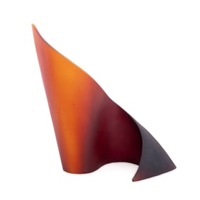 CHRISTINE CATHIE RED OMBRE 'ASCENT' SCULPTURE