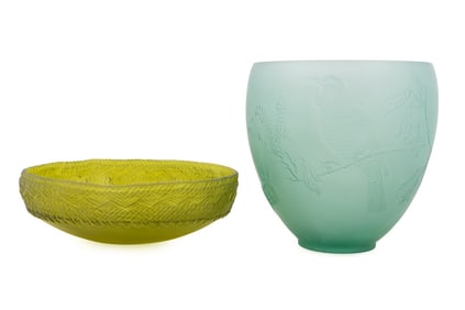 LAYLA WALTER, 'WOVEN RIMMED' BOWL & 'TUI' VESSEL