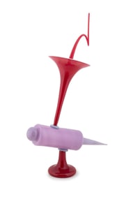 NICK MOUNT, 'FALLING BOB', ART GLASS SCENT BOTTLE