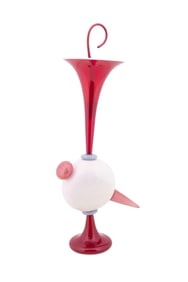 NICK MOUNT, 'SCENT BOTTLE' #040308 GLASS VESSEL
