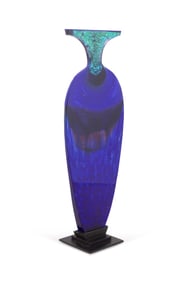 GERRY KING 'STARRY NIGHT; DICHROIC GLASS SCULPTURE