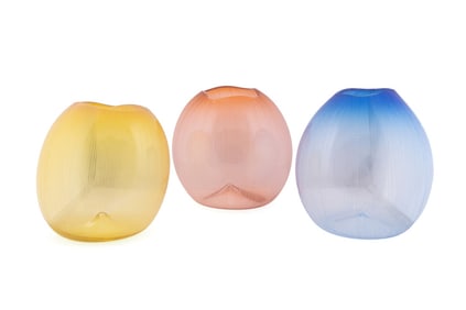 CHRISTOPHER WILLIAMS, THREE 'SIVIGNON' GLOBE VASES