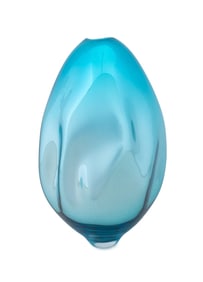 LIAM REEVES, 'GLASS V METAL' TURQUOISE VESSEL 2015