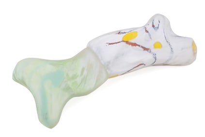 MODERN STUDIO GLASS ORGANIC FORM SCULPTURE
