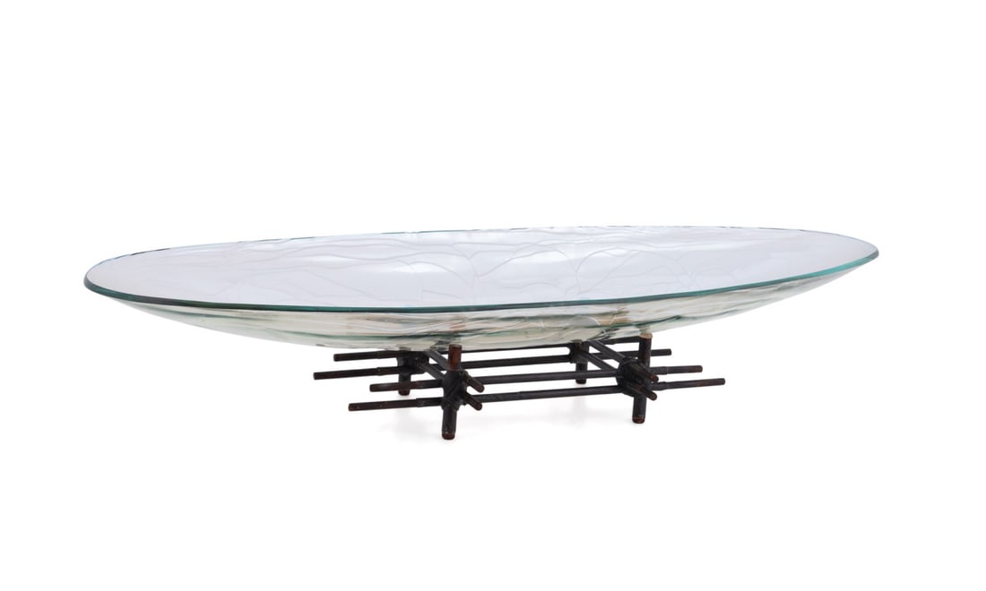 SCOTT AMRHEIN, LUMEN ART GLASS BOAT BOWL, 2004 (1 of 8)