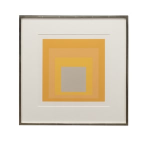 J. ALBERS 'HOMAGE TO THE SQUARE' YELLOW 1972