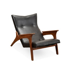 ADRIAN PEARSALL LEATHER 990-LC LOUNGE CHAIR