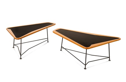 CHARLES RAMOS, PAIR OF MODERNIST COFFEE TABLES
