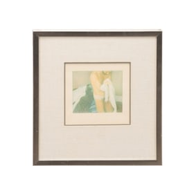 MICHAEL LEONARD 'WHITE TOWEL' COLORED PENCIL, 1975