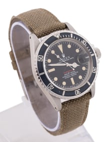 VINTAGE ROLEX SUBMARINER 'RED' SS, REF NO. 1680