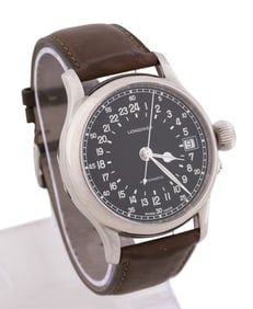 LONGINES 'TWENTY-FOUR HOUR' STAINLESS STEEL WATCH