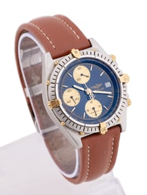 BREITLING 'CHRONOMAT' SS & GOLD WATCH, REF B13047