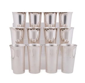 GORHAM, SET OF 12 STERLING SILVER TUMBLERS