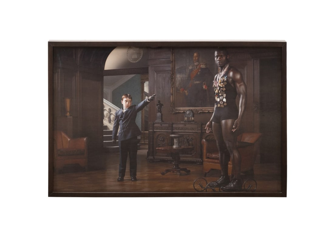 ERWIN OLAF, BERLIN FREIMAURER LOGE DAHLEM, C-PRINT: Erwin Olaf (Dutch, 1959-2023). "Berlin, Freimaurer Loge Dahlem, 22nd of April" - 2012, digital chromogenic print, edition 2 of 10, editioned, titled, dated and signed to verso, with Hasted Kraeutler l