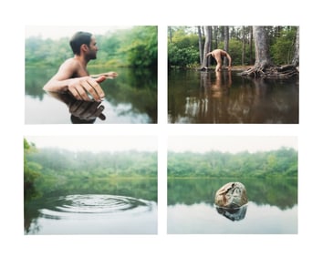DAVID HILLIARD 'RISING' - 1998, FOUR C-PRINTS