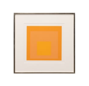J. ALBERS 'HOMAGE TO THE SQUARE' ORANGE 1972