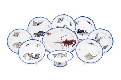 BRACQUEMOND, 9 PIECE 'ROUSSEAU' SEA LIFE SERVICE