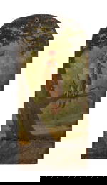 19TH CENTURY FALCON ON BRANCH OIL ON CANVAS