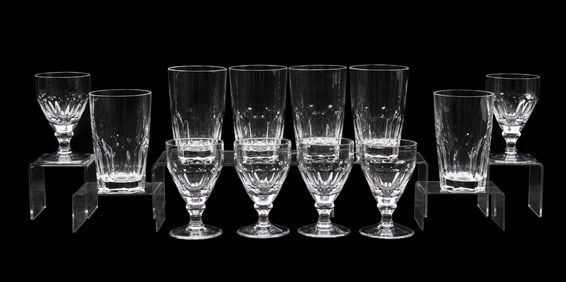 WILLIAM YEOWARD, GROUP OF 12 CRYSTAL GLASSES