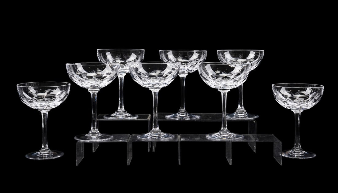 WILLIAM YEOWARD, SET OF 8 'DAVINA' COUPES (1 of 5)