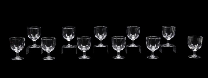 WILLIAM YEOWARD, SET OF 11 'MAGGIE' WATER GOBLETS