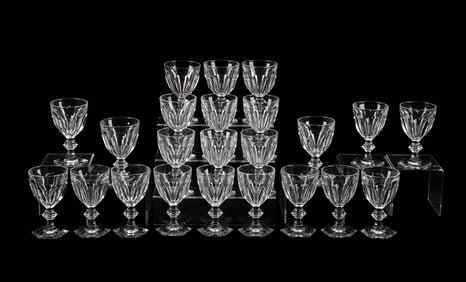 BACCARAT, 23 PIECE 'HARCOURT-VERSAILLES' STEMWARE