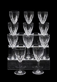 BACCARAT, SET OF 11 'GENOVA' WATER GOBLETS