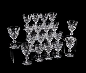BACCARAT, 19 PIECE 'HARCOURT-VERSAILLES' STEMWARE