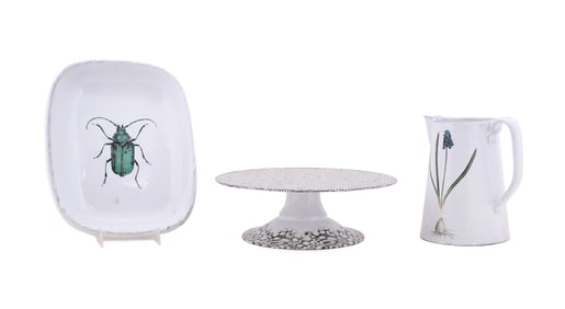 JOHN DERIAN & ASTIER DE VILLATTE, SET OF 3 ITEMS