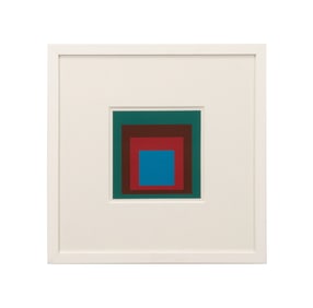 J. ALBERS HOMAGE TO THE SQUARE PROTECTED BLUE 1977