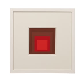 J. ALBERS 'HOMAGE TO THE SQUARE: R-l D-5' 1977
