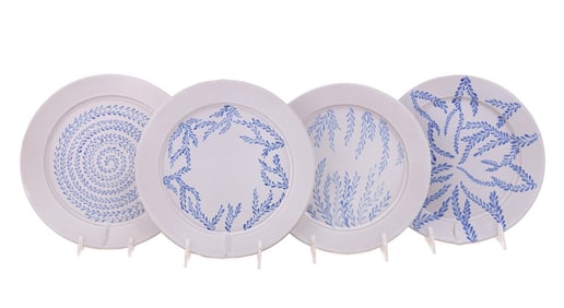 TYLER HAYS FOR BDDW, GROUP OF 4 PLATES