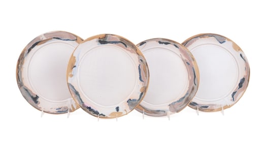 TYLER HAYS FOR BDDW, GROUP OF 4 DINNER PLATES