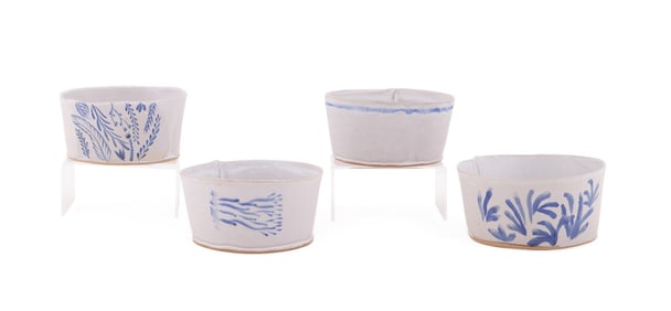 TYLER HAYS FOR BDDW, GROUP OF 4 BOWLS