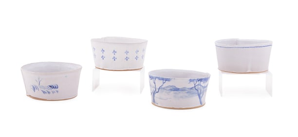 TYLER HAYS FOR BDDW, GROUP OF 4 BOWLS