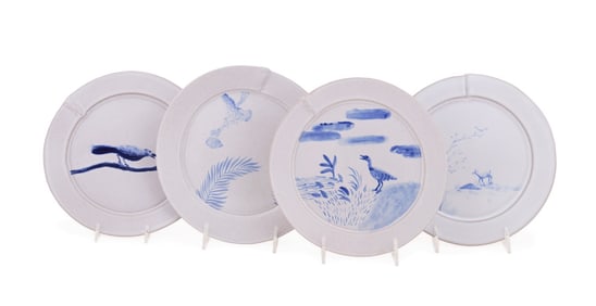 TYLER HAYS FOR BDDW, GROUP OF 4 PLATES