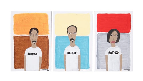 PATRICK-EARL BARNES GROUP OF THREE PAINTINGS 2018
