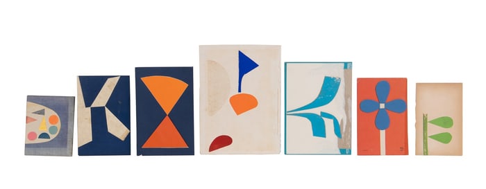 LAURI HOPKINS, GROUP OF 7 COLLAGES - 2021
