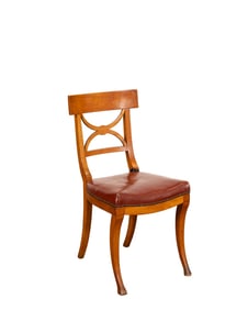 HERMES KLISMOS CHAIR WITH ORIGINAL LEATHER, 1920S
