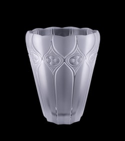 LALIQUE COLORLESS 'PALAZZO' CRYSTAL VASE
